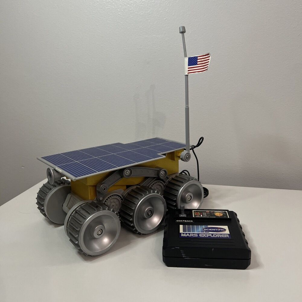 Vintage RC Space Rover 6 Wheels Moon Mars Explorer Children Scientific Toys 1997